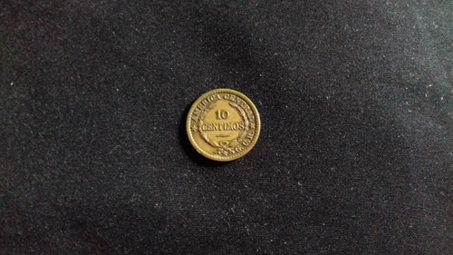 Moneda Costa Rica Diez Céntimos 1922 Escasa Bronce E01 (Usado)