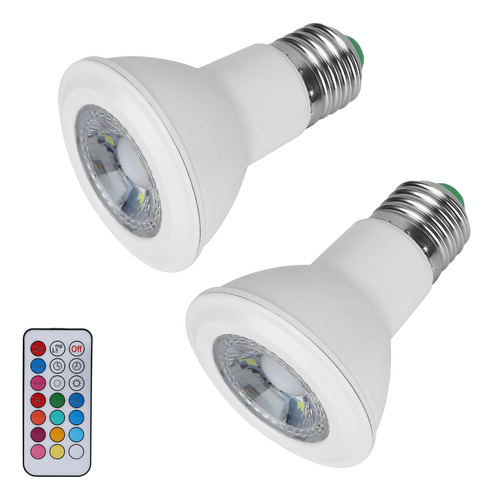 Bombilla Led Que Cambia De Color Rgb De 40 W Con Control Rem