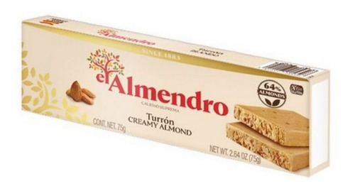 El Almendro  Turrón Blando, 75 Grs.