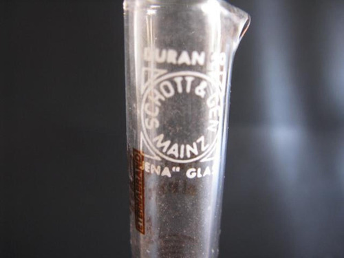Meonli: Laboratorio Probeta 5ml Germany Cristal (Usado)