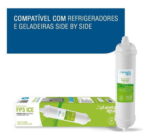 2 Refil Filtro Externo Geladeira Side By Side Electrolux T33