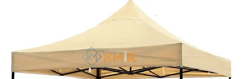 Carpa Impermeable Repuesto De Techo Para Toldo 3x3 Beige