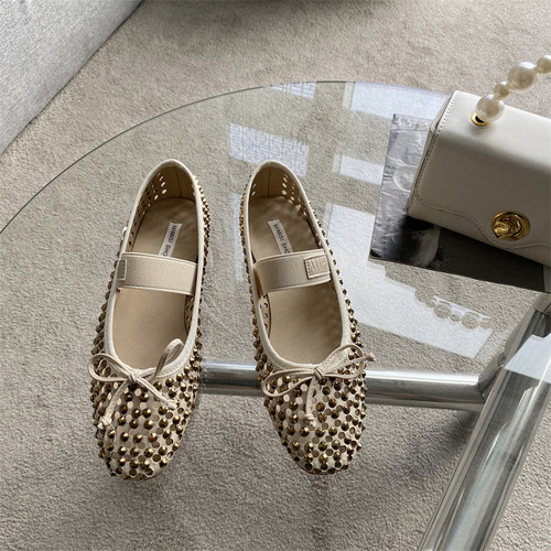 Zapatos Mary Jane Franceses Con Diamantes De Imitación, Zapa