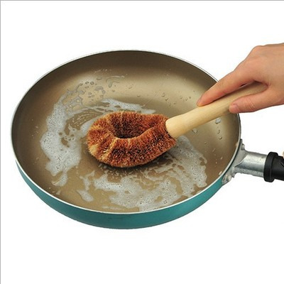 Cepillo Para Lavavajillas De Mango Largo Coir Brush