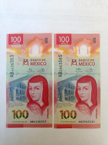 Billete Sor Juana Ines De La Cruz, Serie Ab