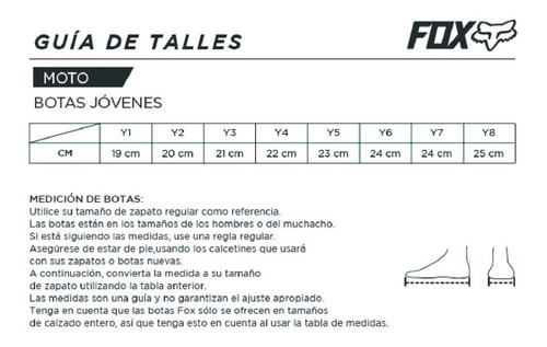 Botas Motocross Fox Comp Niño #24015-001
