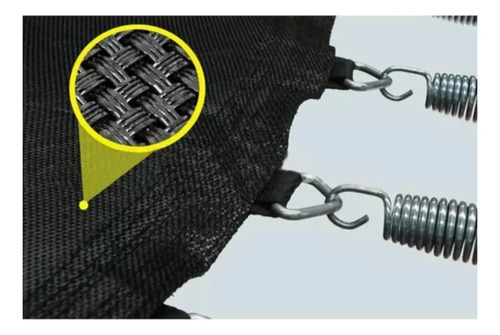Cama Elástica Completa Trampolim 2,44m Lona Black Molas Escada Tela De Proteção Com Zíper All Pula Pula