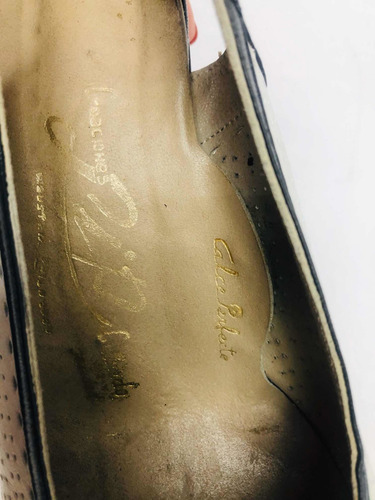 Zapatos Mujer 36 Combinado Muy Elegante Cuero Vacuno
