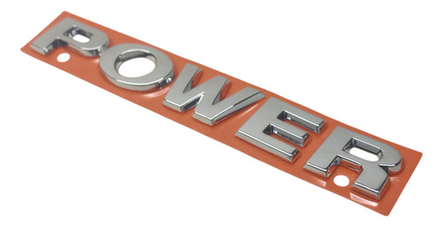 Emblema Power Porta Gol G4 G5 G6 Original Prateado