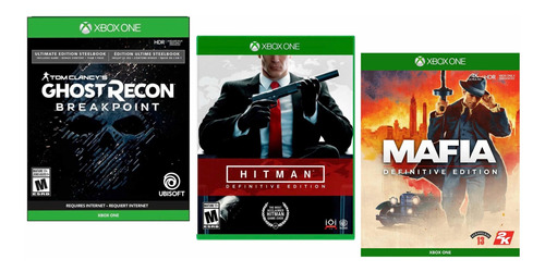 Ghost Recon + Hitman D.e + Mafia D.e Xbox One Envió Gratis*
