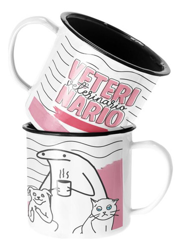 Taza Enlozada Lechera Veterinario Regalo Veterinario Mujer