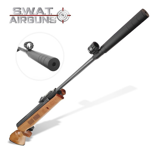 Imagen 4 de 10 de Rifle Nitro Pistón Swat Airguns Gr1600 Potente Caza 1100 Fps
