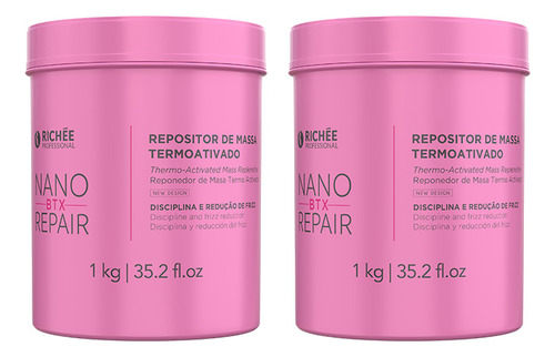 Richée Nanobtx Capilar Repositor De Massa Kit Duo (2x1kg)