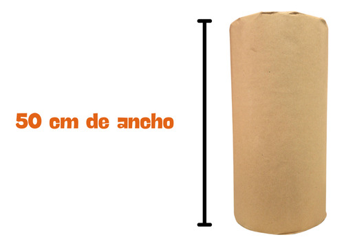 Rollo De Papel Kraft 50 Cm De Ancho Cal. 125 Gr Envío Gratis