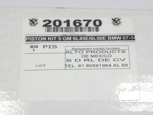 Juego Pistones Transmisión Automática 6l45e 6l45 6l50e 07-14