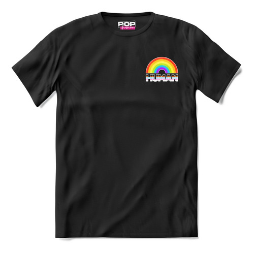 Playera Bandera Del Orgullo Lgbt Impresión Frente Y Vuelta