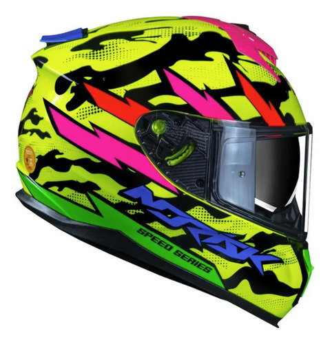 Capacete Norisk Strada Commando Amarelo