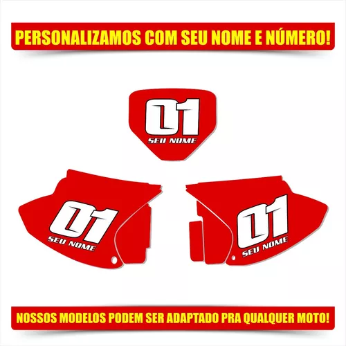 Kit Gráfico Adesivo Crf 230 0,20mm Moto Trilha Preto 2018