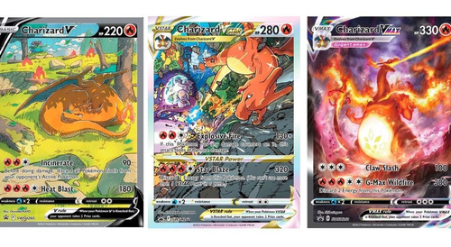 Cartas Pokemon Charizard V , Vmax Y Vstar Upc Promo Inglés 