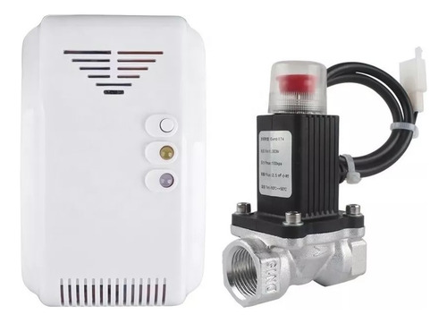 Válvula Solenóide Elétrica 12v Alumínio + Detector De Gas