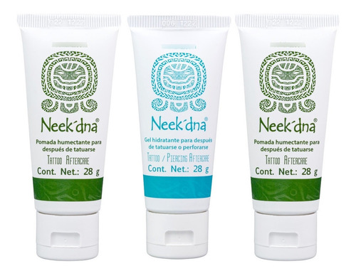 Imagen 1 de 3 de Neek´dna Pack 3 Pzs, Tattoo & Piercing Aftercare