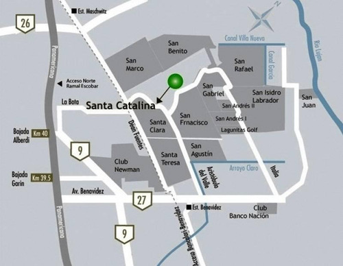 Imagen 6 de 7 de Lote En Venta En Santa Catalina, Villanueva, Tigre