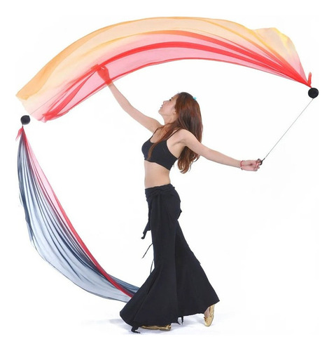 Belly Dance Vela De Seda Poi Throw Balls Accesorios De B [u]