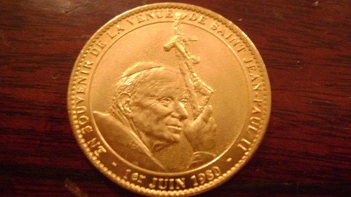 Medalla 32 Moneda Coleccion Sacre Coeur Juan Pablo Segundo