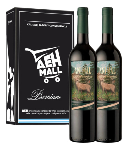 Vino Animal Malbec Orgánico Ernesto Catena 750ml X2u + Caja