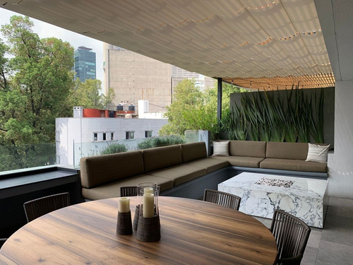 Imagen 1 de 30 de Penthouse Con Terraza Remodelado A Media Cuadra De Masaryk