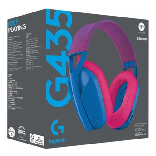 Audifono C/microf. Logitech G435 Bt / Lightspeed Blue