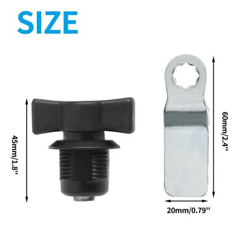 Cerradura De Leva De Pulgar Kyuionty 2 Pzs, T Manija Latch G