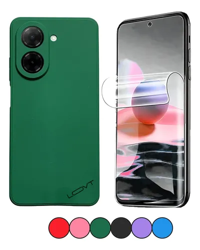 Case Funda Silicona Para Xiaomi Redmi A5 + Hidrogel Pant Hd Verde Lisa