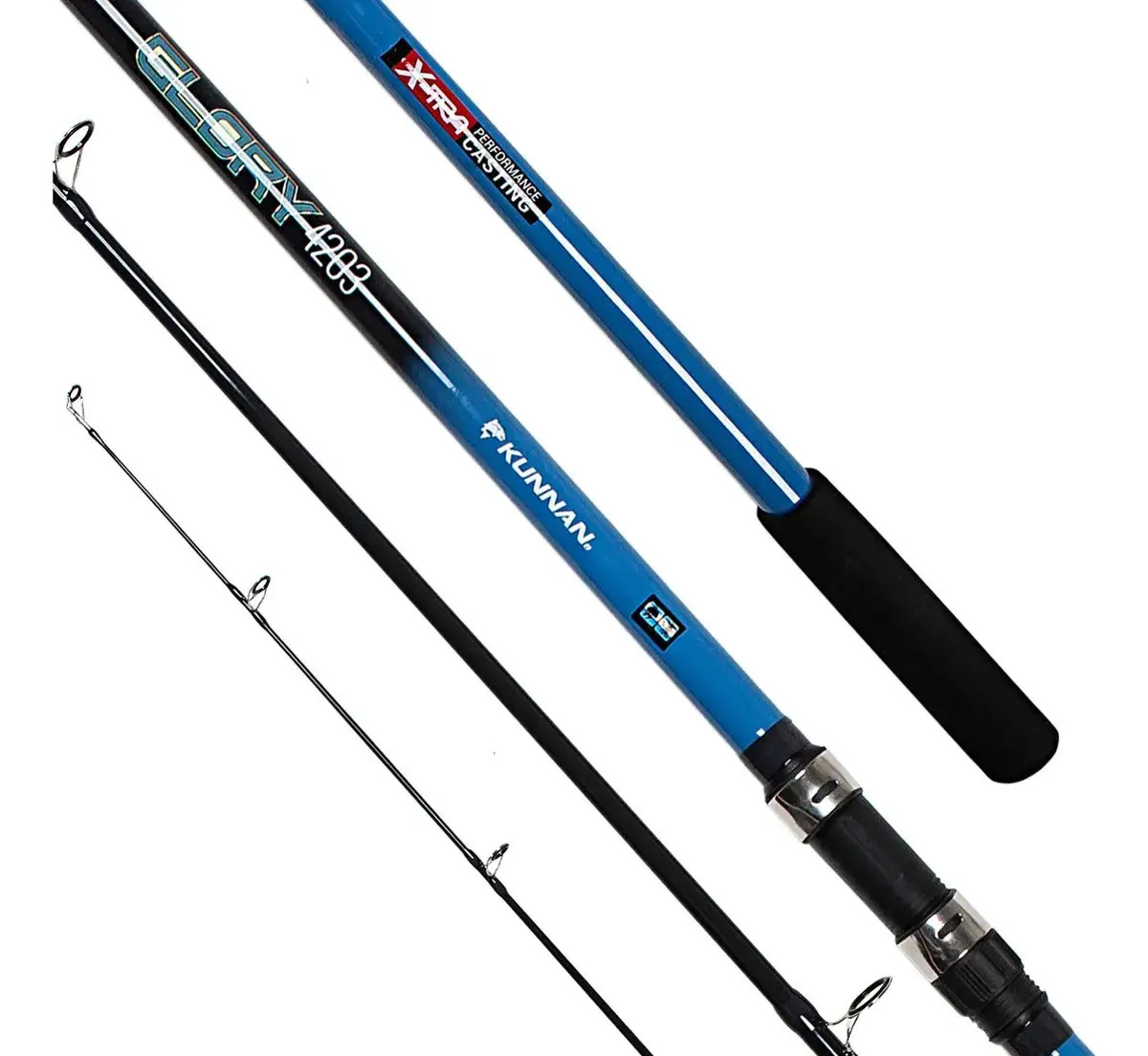 Caña Lanzar 3 Tramos Kunnan 4,20m Surfcasting Azul