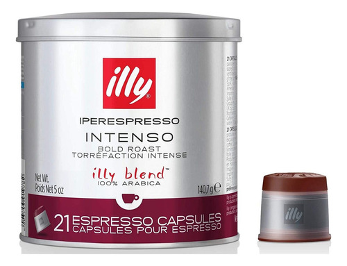 Iperespresso Cápsulas Café Oscuro Tostado, 5 Onzas, 21 Unida