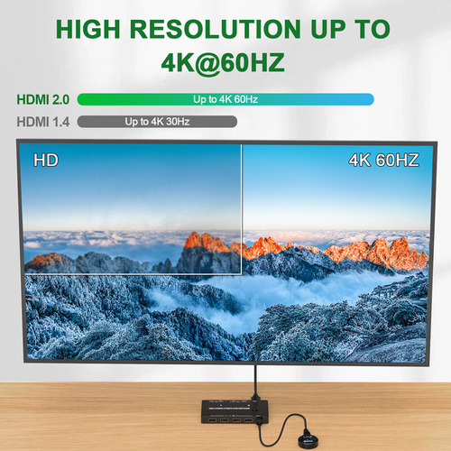 Conmutador Kvm Thunderbolt 3 Usb C Hdmi 4k 60 Hz Tipo C Usb
