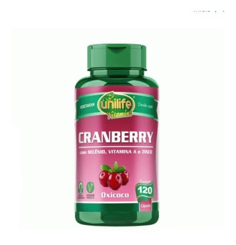 Kit 3 - Cranberry 550mg Unilife Antioxidante 120 Cápsulas