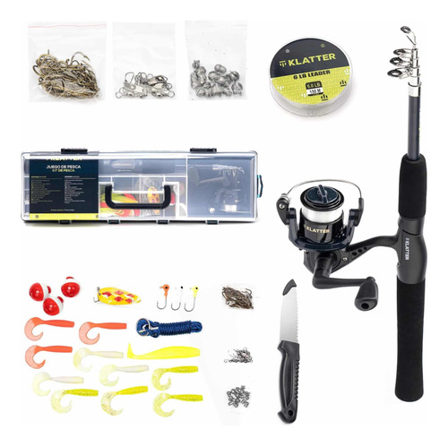 Caña De Pesca Kit Completísimo Oferta Must Go Catch Fish