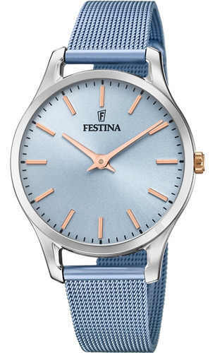 Reloj Festina F20506/2 Azul Mujer Relojesymas Color de la correa Plateado