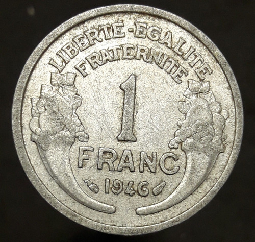 Moneda Francia 1 Franc 1946 Morlon