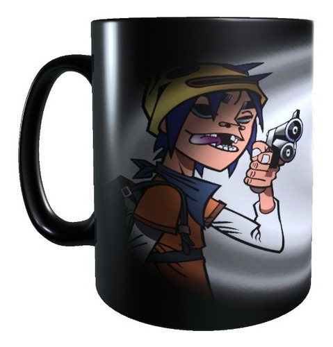 Taza Mágica Gorillaz, 2-d, Tazon Cambia Color, Rock