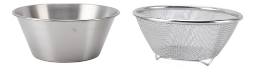 Colander Bowl De Acero Inoxidable 304 Para Mezclar, Portátil