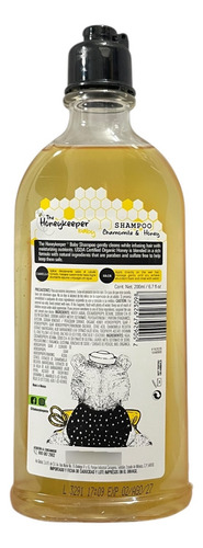 Shampoo Para Bebés Honeykeeper Baby Manzanilla Y Miel 200ml