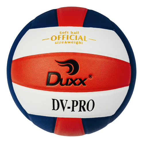Balón Volley Ball Duxx Microfibra Professional Dv-pro #5 Color Azul/Blanco/Rojo