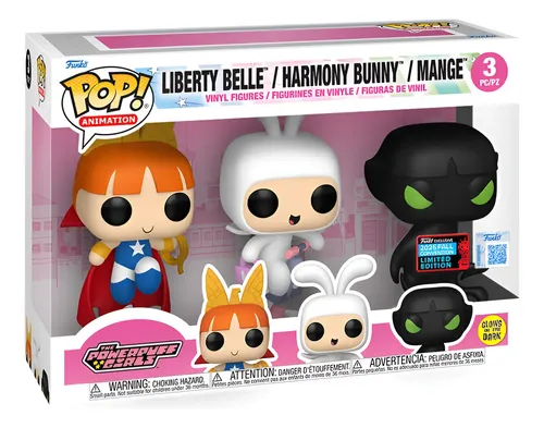Funko POP! BABYL 3体セット【未開封・箱汚れ】 Funko Pop Liberty Belle Harmony Bunny Mange Nycc Powerpuff G