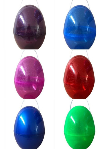 Huevo Dulcero De Pascua Con Glitter 12 Pzas