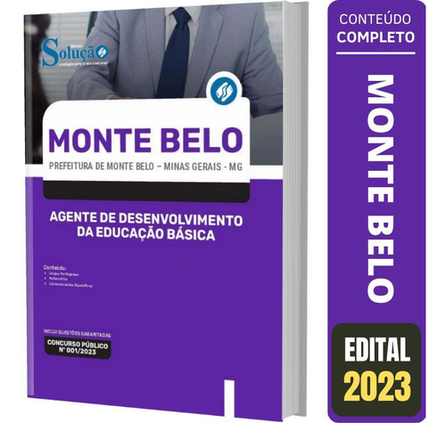 Apostila Monte Belo - Agente Desenvolvimento Educação Básica