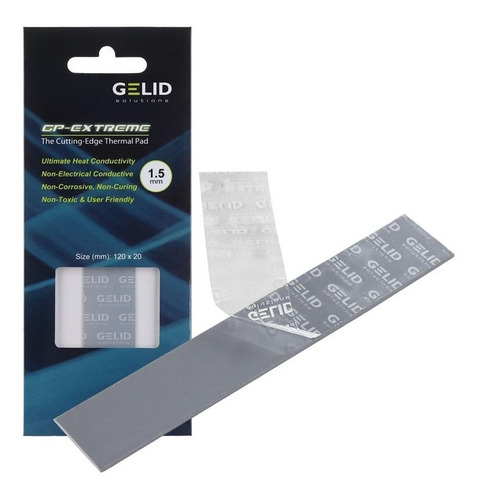 Pad Térmico Gelid Gp-extreme Tp-gp05-c 120x20x1.5mm 12w/mk