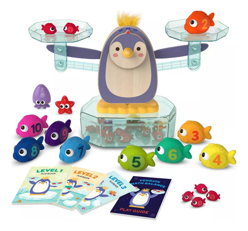 Juego De Mesa Balanza Matemáticas Suma Resta Pingüino Battat