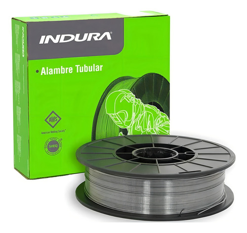 Alambre Tubular Flux Core 5kg 1.0mm E71t-gs Indura Color Metalizado